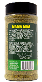 Malcolm’s Seasonings Italian Stallion Herb and Spice Blend Mix, Seasoning Powder, 11 oz Shaker