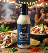 Sauce Street - The White Sauce | Tangy & Mild Spice | Street-Food Style | Best For Rice Bowls, Tacos, Pizza, Sandwiches and Grilled Favorites | 12oz