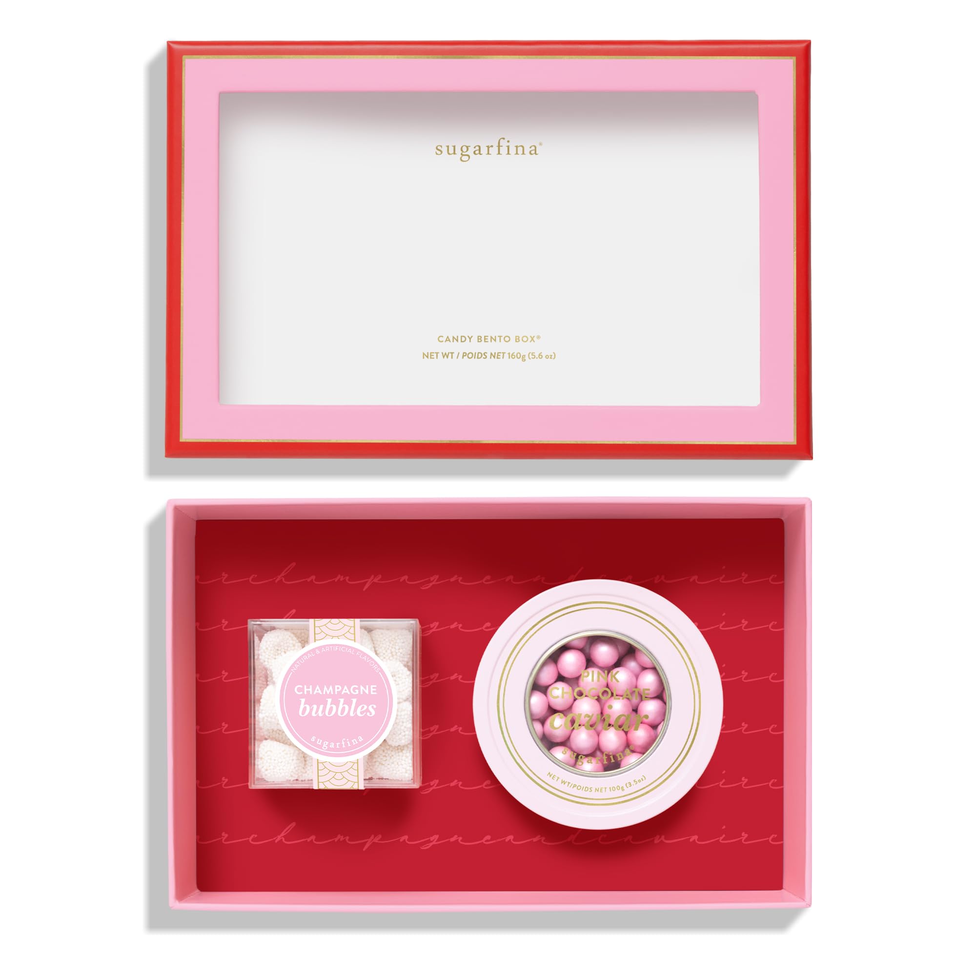 Sugarfina Champagne & Caviar 2 Piece Candy Bento Box