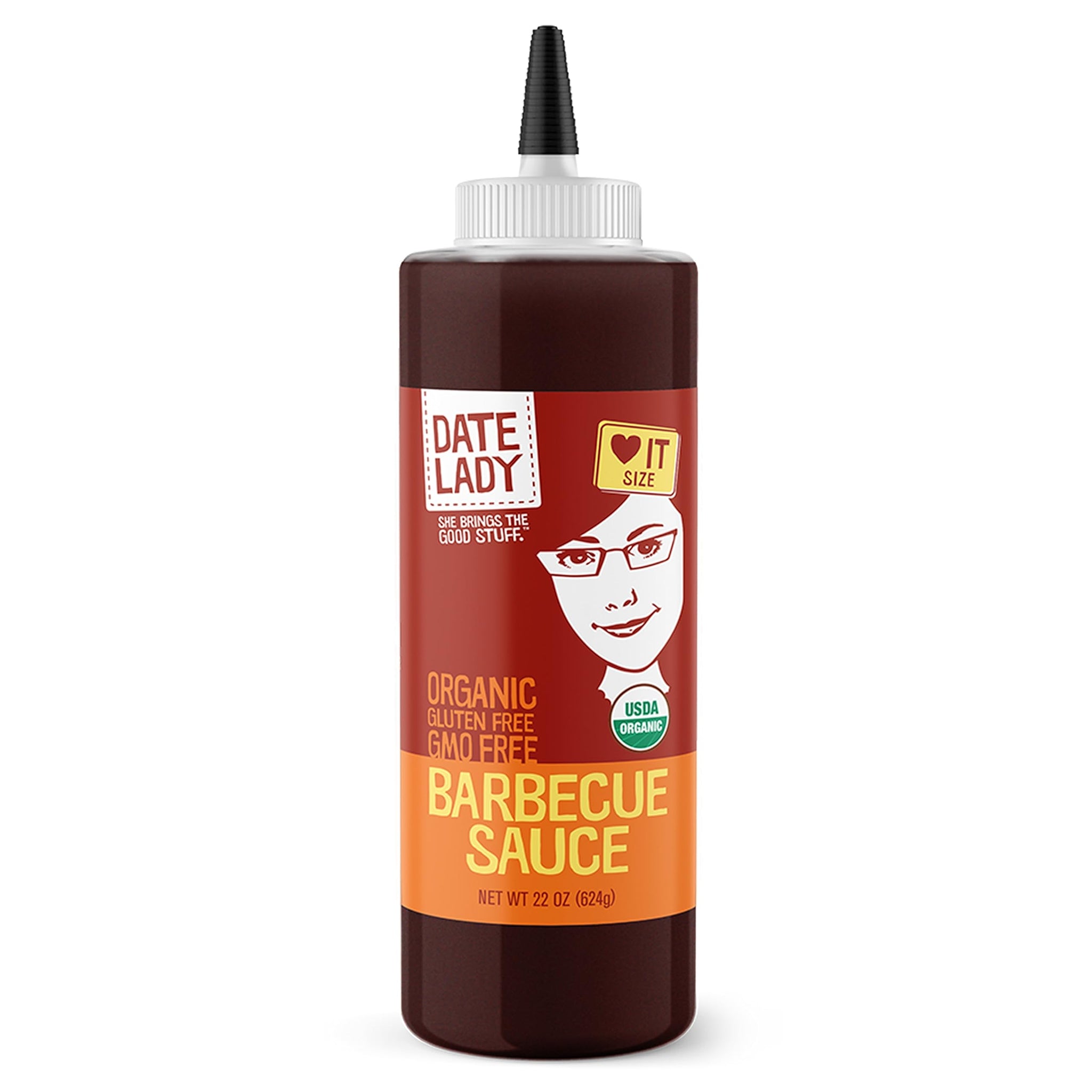BBQ Sauce, Organic and Sweetened With Dates, 22 oz - Date Lady