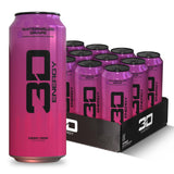 3D Sugar Free Energy Drink, Watermelon Grape, 16oz Cans, 12 Pack