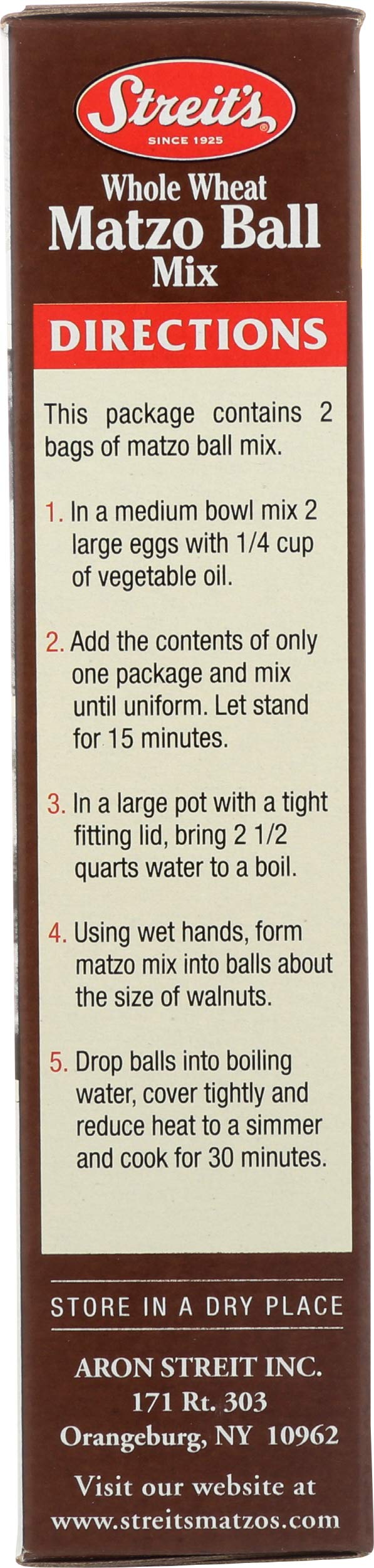 Streits Matzo Ball Mix, Whole wheat, 4.5000-ounces (Pack of6)
