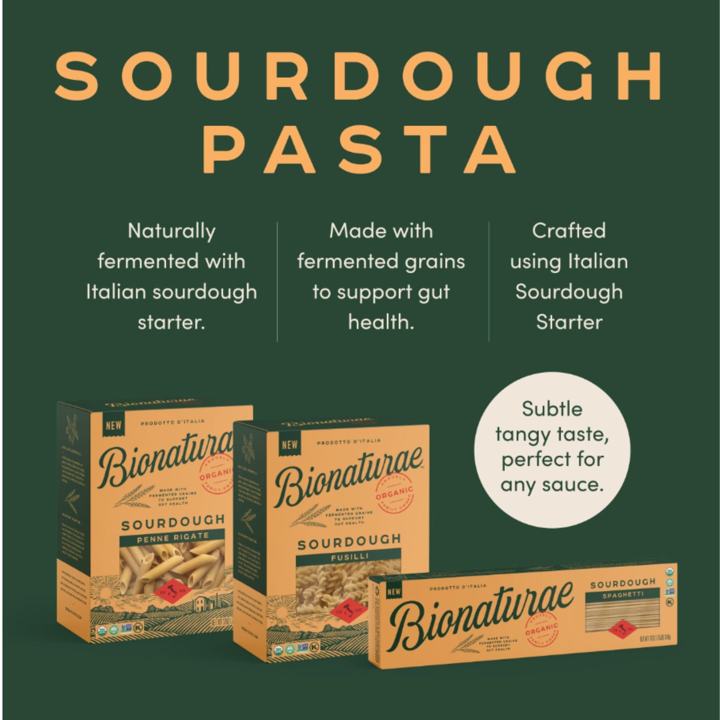 Bionaturae Sourdough Organic Penne Pasta - Organic Pasta, Pasta Penne, Pasta Noodles, Penne Pasta Noodles, Dried Pasta, Penne Noodles - 12 Ounce