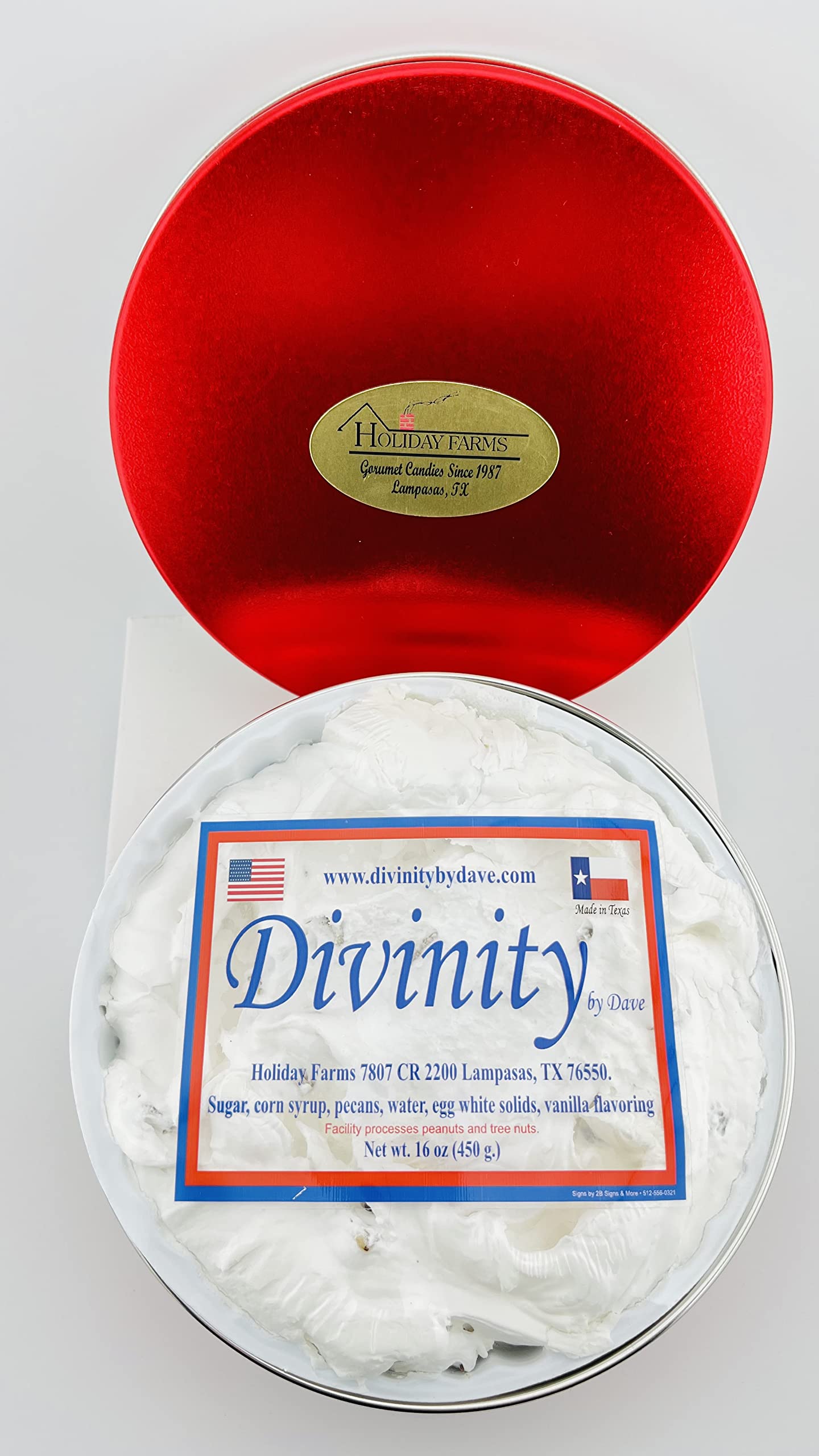 2.5 Pound Divinity Gift Tin (With Pecans)
