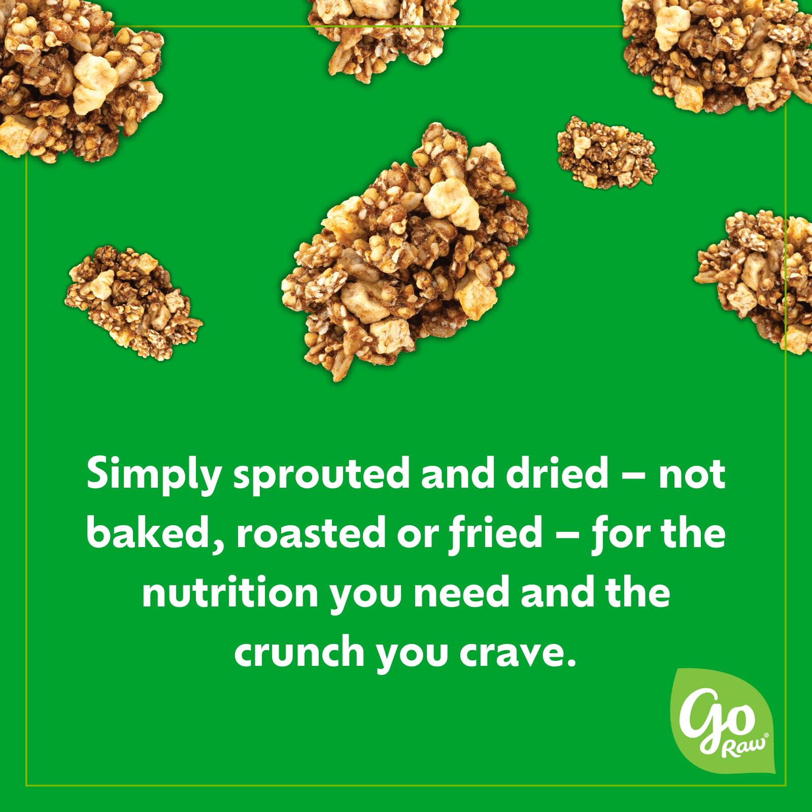 Go Raw Organic Sprouted Granola, Apple Cinnamon, 6 ct box of 8 oz bags