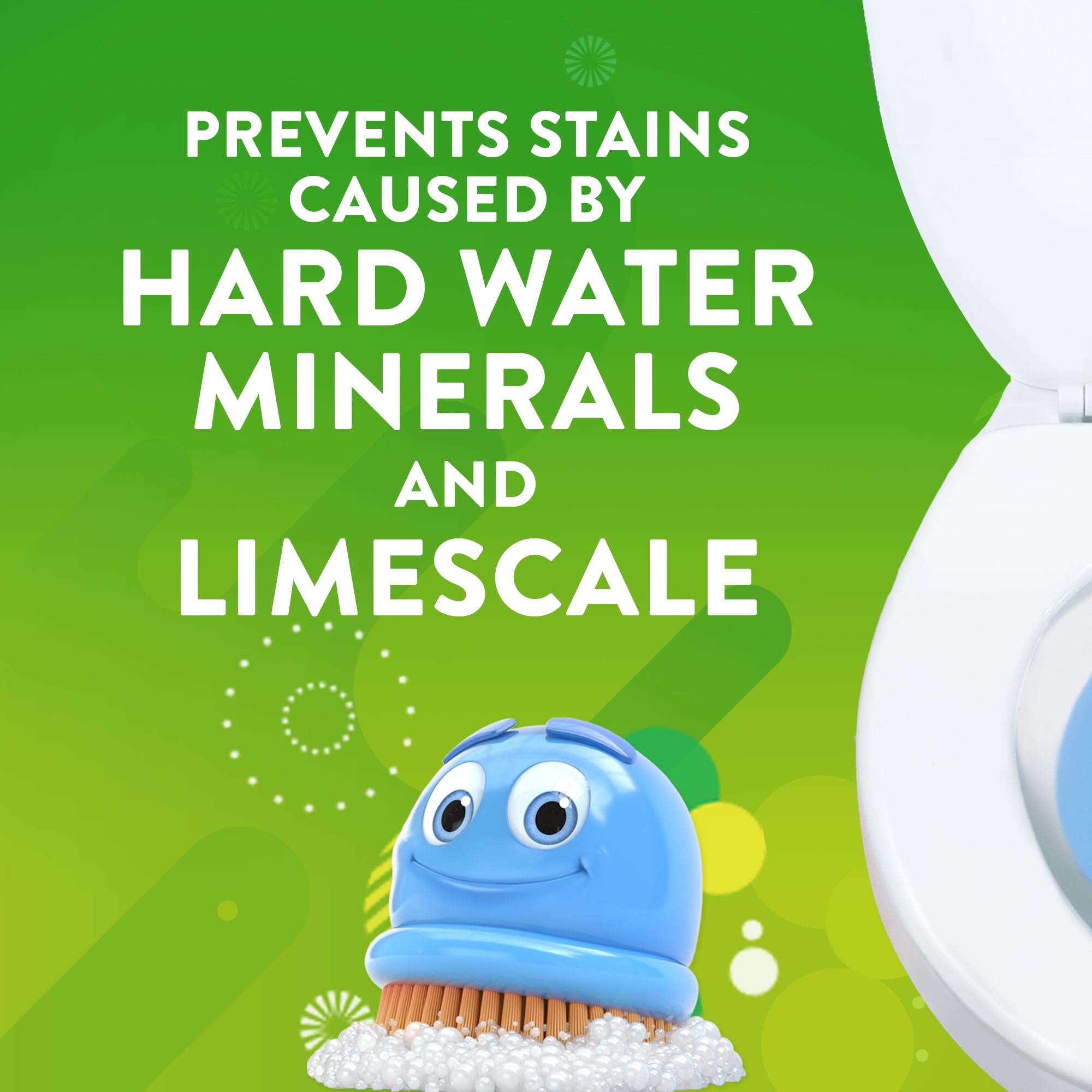 Scrubbing Bubbles Continuous Clean Toilet Drop-Ins, Automatic Blue Toilet Bowl Cleaner, Septic-Safe Tank Tablets Remove Hard Water Minerals