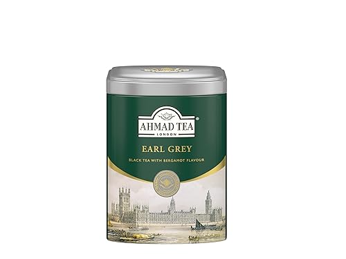 Ahmad Tea Caddy Gift Tin, English Scene, Earl Grey, 100 Gram