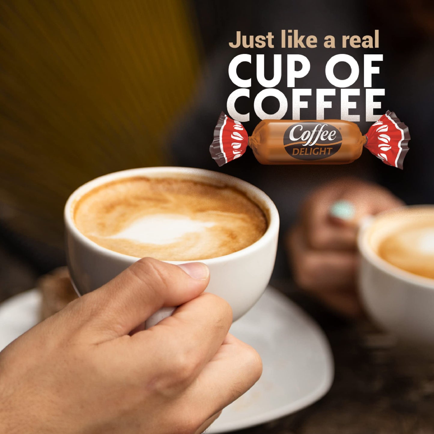 Colombina Coffee Delight Chewy Candy, Gluten-Free Soft Chewy Coffee Candies Made w/Authentic Colombian Coffee, 2 Pack (200 Count)