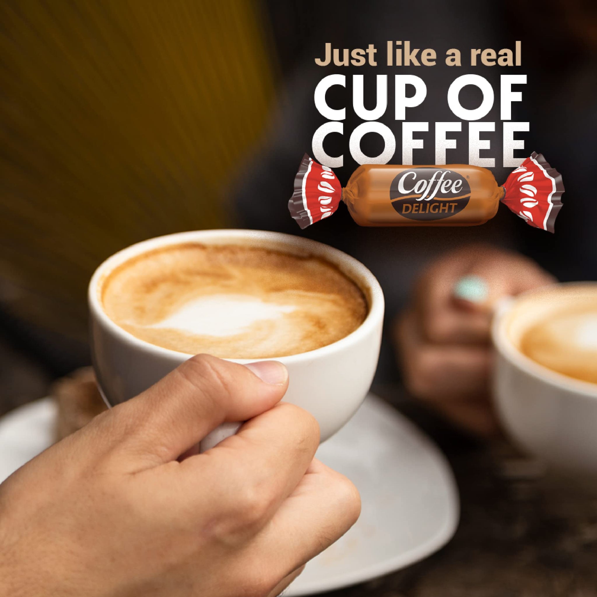 Colombina Coffee Delight Chewy Candy, Gluten-Free Soft Chewy Coffee Candies Made w/Authentic Colombian Coffee, 2 Pack (200 Count)