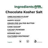 The Panza Chocolate Kosher Salt Gourmet Cookie Snack Thin & Crispy | Organic, Non-GMO, 100% Natural Ingredients | Mini Pouch 0.7 oz