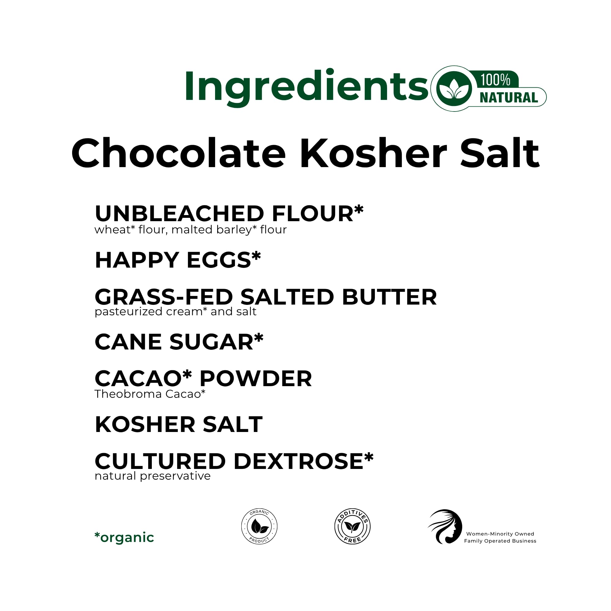 The Panza Chocolate Kosher Salt Gourmet Cookie Snack Thin & Crispy | Organic, Non-GMO, 100% Natural Ingredients | Mini Pouch 0.7 oz