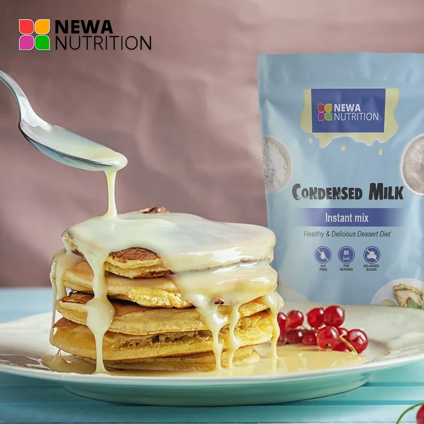 Sugar Free (No Sugar Added) Gluten Free Non GMO Condensed Milk Mix. Weight: 8 oz/226.8 gr. (Pack of 2)