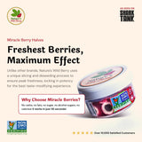 Nature's Wild Berry Miracle Berry Halves | 30 Freeze Dried Flavor Tripping Halves | Turns Sour Sweet | Hermetically Sealed Metal Tin | 100% Plastic