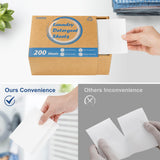 Laundry Detergent Sheets 200 Sheets, Fragrance-Free, Eco-Friendly, Plastic-Free, Hypoallergenic, Liquidless Washing Supplies for Dorm Travel Camping