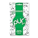 PUR 100% Xylitol Chewing Gum, Spearmint, Sugar + Aspartame Free, Vegan + Non Gmo, 72 Count