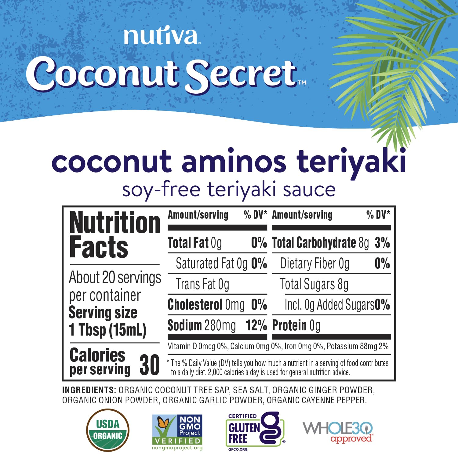 Coconut Secret Coconut Aminos Teriyaki Sauce (2 Pack) - 10 fl oz