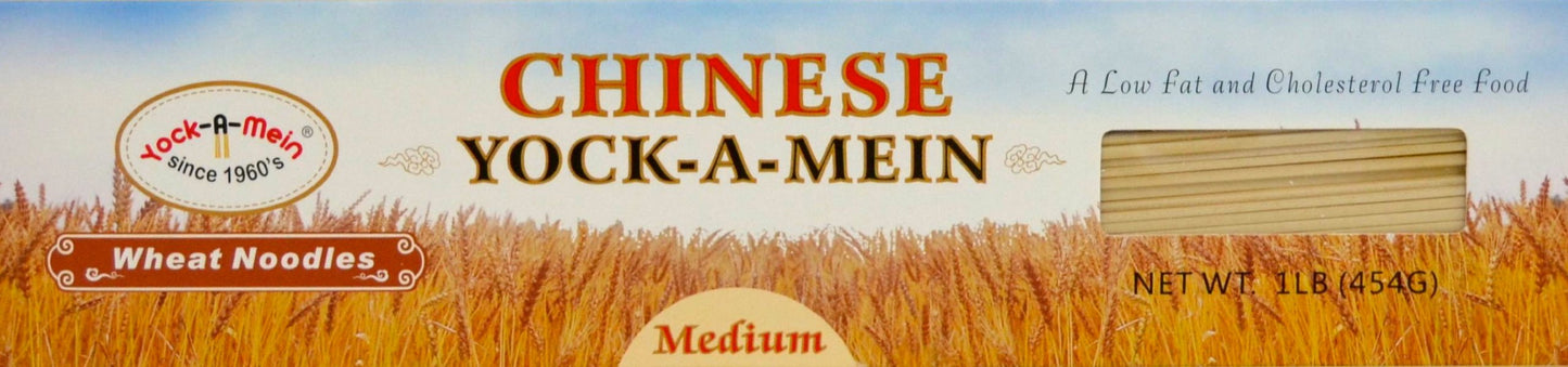 Yock-A-Mein Wheat Noodles, Medium, 16-ounce