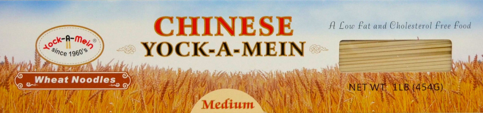 Yock-A-Mein Wheat Noodles, Medium, 16-ounce