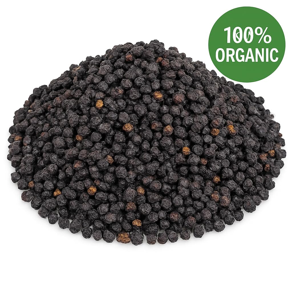 Organic Bio Herbs-Organic Dried Elderberry Fruit (Sambucus Nigra) 6 Oz.