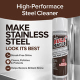 Horsepower Bull Shot Stainless Steel Cleaner Spray, As Seen On TV, Cleans, Polishes & Protects, Removes Greasy Fingerprints & Streaks
