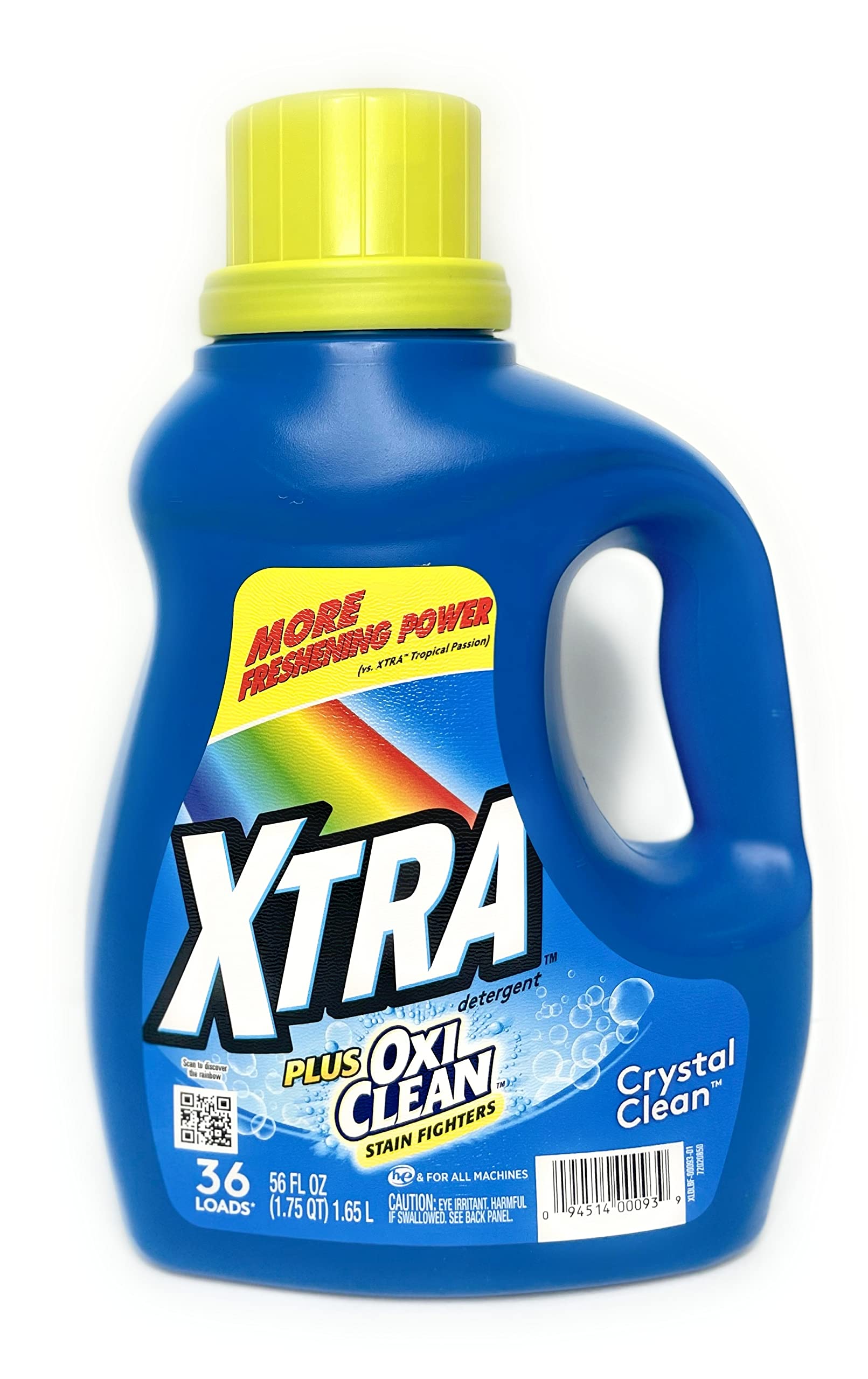 XTRA LAUNDRY DETERGENT LIQUID CRYSTAL CLEAN JUG 56 FLUID OUNCE