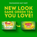 Lipton Peach Green Tea Bags, Flavored, Unsweetened Teabags for Hot Tea or Peach Iced Tea with Caffeine and Flavonoids, 20 Total Tea Bags