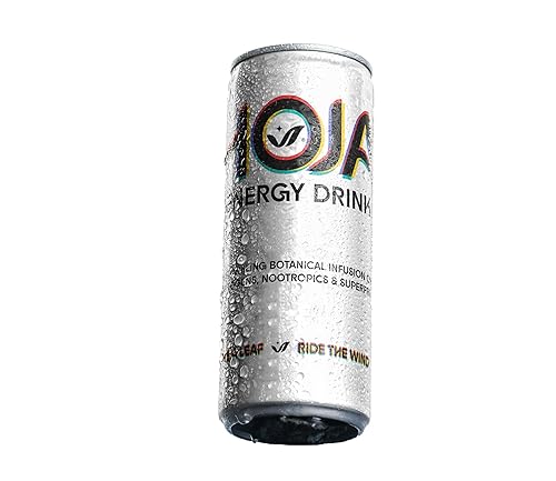 Hoja de Vida Energy Drink - 12 Pack // A Sparkling Botanical Infusion of Adaptogens, Nootropics & Superfruits