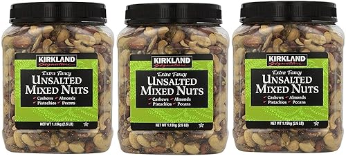 Kirkland Signature Extra Fancy Unsalted Mixed Nuts, 40 Ounces (3 Pack)