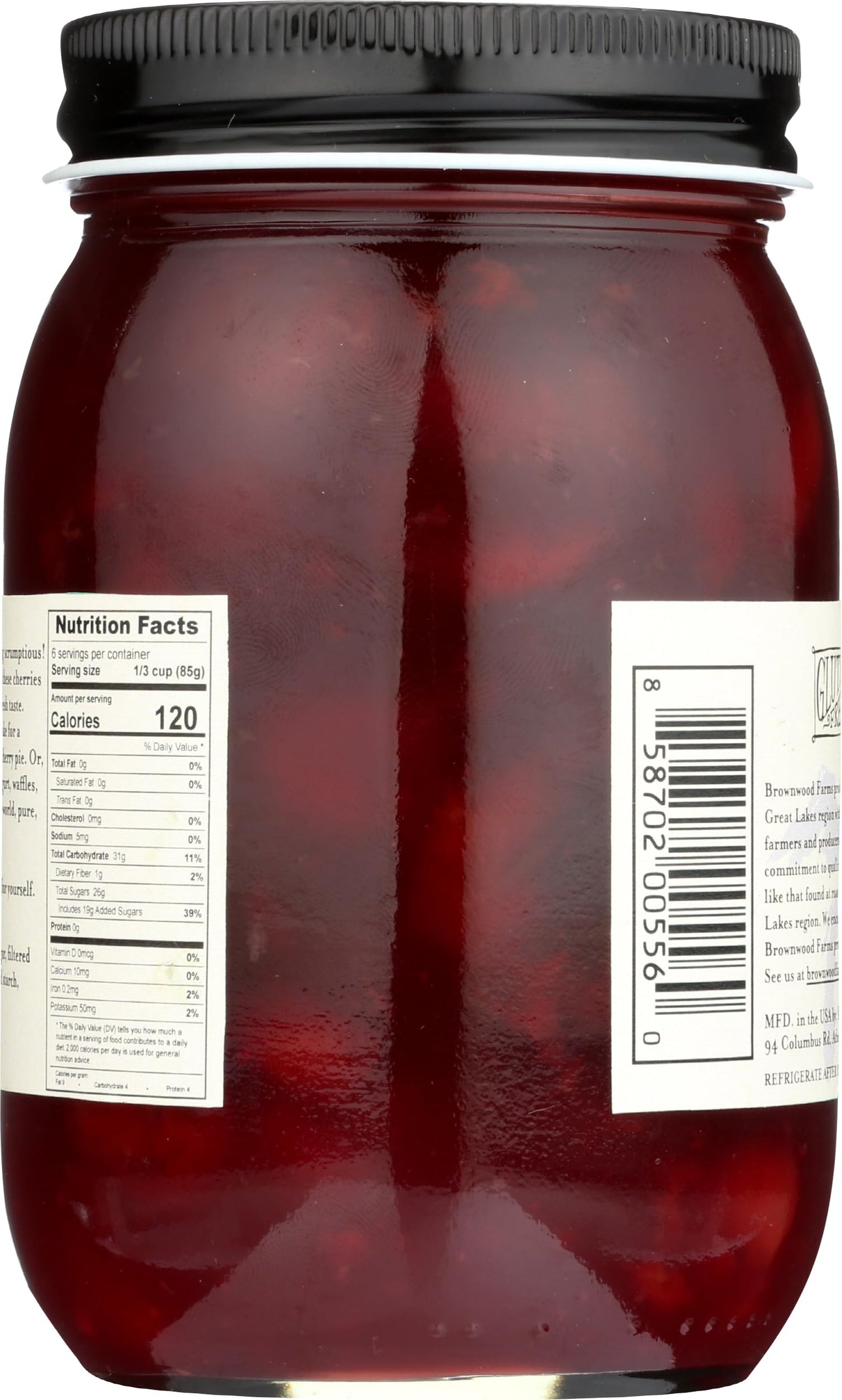 BROWNWOOD FARMS Michigan Cherry Pie Filling, 18 OZ