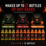 Hot Sauce Making Kit - Make Your Own Fresh Hot Sauce At Home, Gift Set