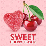 Mother's Day Cherry Jelly Hearts Candy, 2lb Pack of Mother's Day Candy Bulk, Ideal Gummy Candy for Parties, Classroom Exchanges and Gift Bags, Perfect