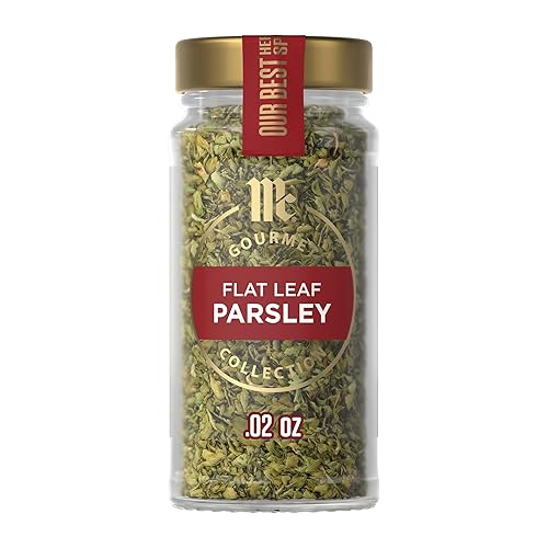 McCormick Gourmet Collection Flat Leaf Parsley, Non GMO, Kosher, Our Best Herbs & Spices, Enhance Pasta, Potato & Chicken Salads, For Soups, Stuffing