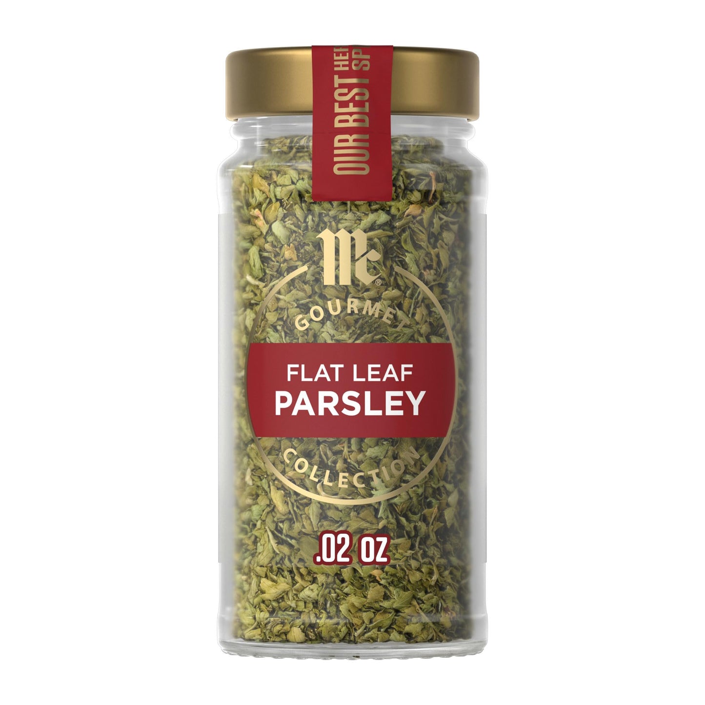 McCormick Gourmet Collection Flat Leaf Parsley, Non GMO, Kosher, Our Best Herbs & Spices, Enhance Pasta, Potato & Chicken Salads, For Soups, Stuffing
