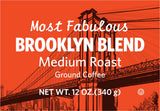 Junior's Most Fabulous Ground Coffee, 12 oz (Brooklyn Blend, 4 bags)