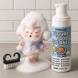 Figure & Plush Toy Cleaner - 5oz Foam Spray for Stuffed Animals & Soft Dolls with Brush & Cloth | No Rinse, Zero Residue, Color-Safe| Safe