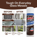 Horsepower Bull Shot Glass & Mirror Cleaner, As Seen On TV, No-Drip Foaming Glass Cleaner for Mirrors, Windows & TV Screens, Made in USA