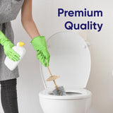 Superio Wicker Style Toilet Bowl Brush and Holder (Beige)