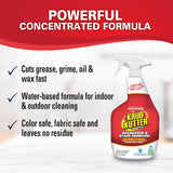 Krud Kutter Original Cleaner Degreaser Spray, 32 oz, Heavy Duty Multi Surface Cleaner for Grease, Oil and Tough Stains, Ready to Use for Kitchen
