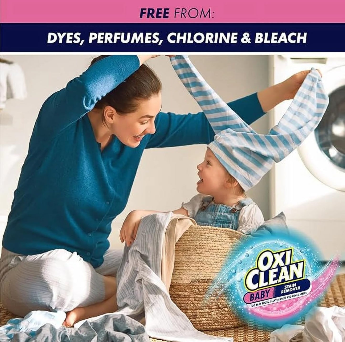 OxiClean Baby On-The-Go Stain Remover Pen, Instant Baby Clothes Stain Cleaner for Food Formula Spit-Up, Gentle Travel Size Laundry Stain Stick