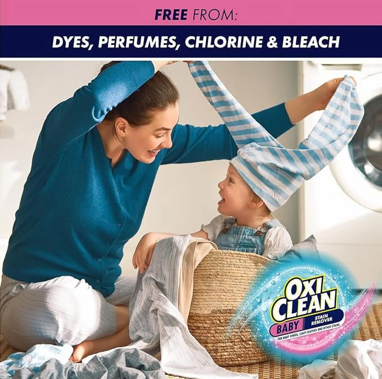 OxiClean Baby On-The-Go Stain Remover Pen, Instant Baby Clothes Stain Cleaner for Food Formula Spit-Up, Gentle Travel Size Laundry Stain Stick