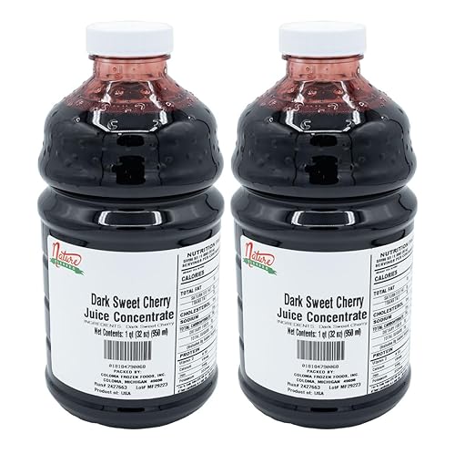 Nature Blessed 100% Pure Dark Sweet Cherry Fruit Juice Concentrate - 2 Quarts (2/32 fl oz bottles), Applications: Home Wine Making, Brewing Beer