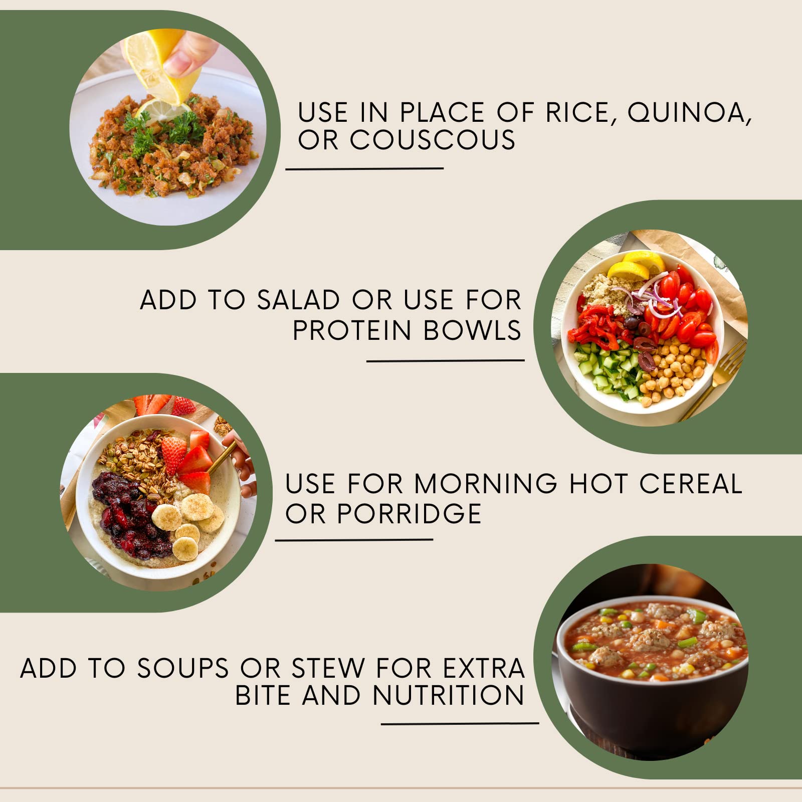 Shipetaukin Quick Fonio African Supergrain - Gluten Free - Vegan - Non GMO - Substitute for Couscous, Quinoa, Rice (28 Ounces)