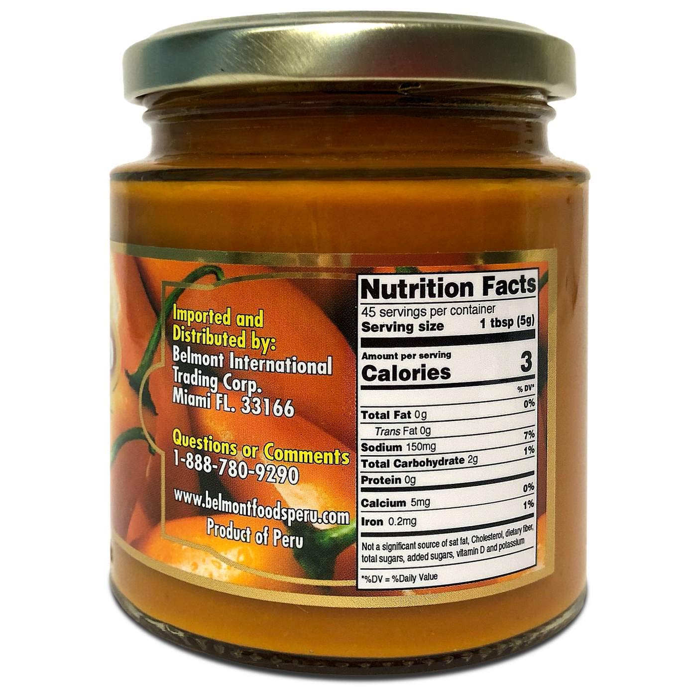 Belmont Aji Amarillo Hot Yellow Pepper Paste - 3 Pack