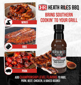 Heath Riles BBQ Competition Barbecue Sauce, Champion Pitmaster Recipe, Bottle 16 oz.