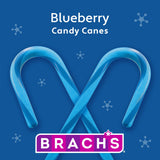 Brach's Blueberry Candy Canes, Christmas Candy, Holiday Ornaments, 5.3 oz Box, 12 Count