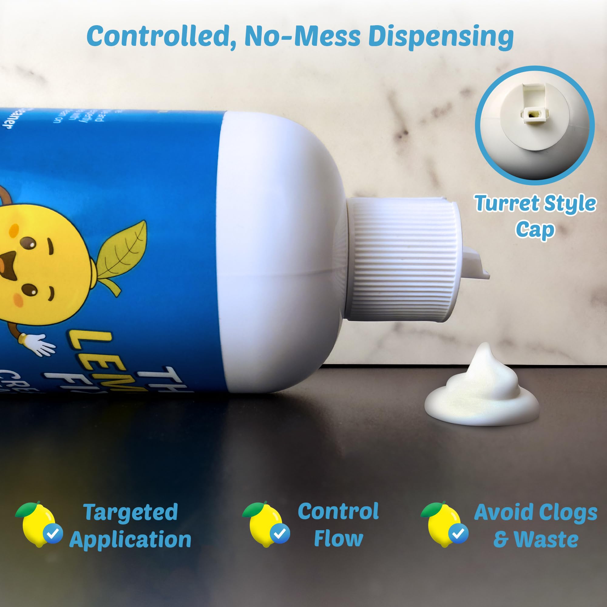 Cream Cleaner and Lemon All Purpose Cleaner for Kitchen, Bathroom, Shower, Tile & Oven, Cuts Grease & Grime, Gentle Formula Multipurpose Cleaner, The