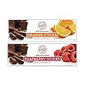 Chocolate Raspberry and Orange Sticks Bundle. Includes 2 Boxes of Sweet Sticks. 1 Box of Milk Chocolate Orange Sticks & 1 Box of Milk Chocolate