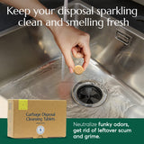 CLEANOMIC - Garbage Disposal Cleansing Tablets (8 Pack) - Foaming Garbage Disposal Cleaner and Deodorizer, Household Garbage Disposal Cleaners, Sink