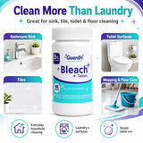 Bleach Tablets for Laundry & Household Cleaning - 40 Count Fast Dissolving Bleach Tabs for Washer, Toilet, Bathroom & Kitchen - Liquid Bleach