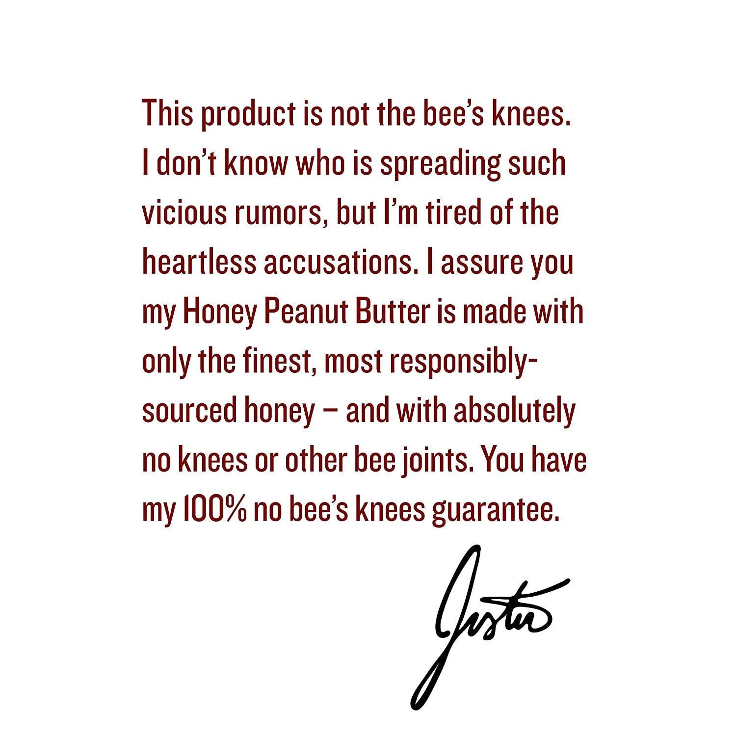Honey Peanut Butter Squeeze Packs by Justin's, Gluten-free, Non-GMO, Responsibly Sourced, Pack of 10 (1.15oz each)